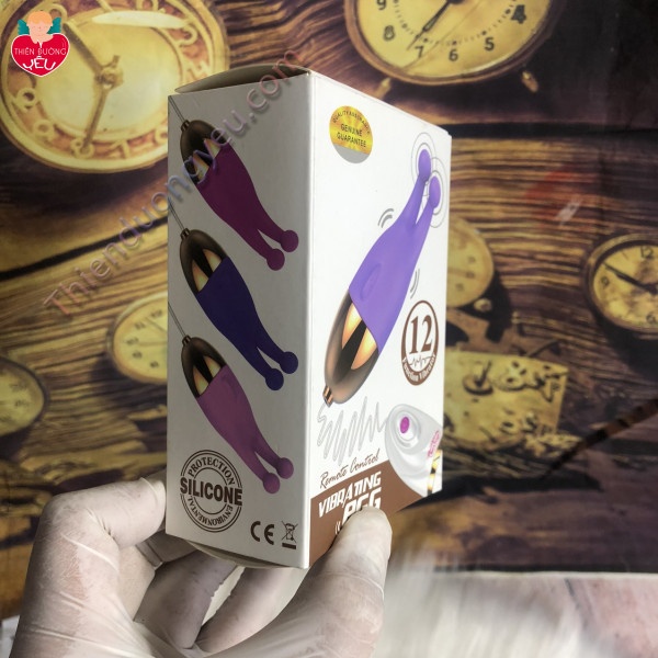 Trứng Rung Tình Yêu Vibrating EGG 12 Chế Độ Rung Massage Cực Mạnh 